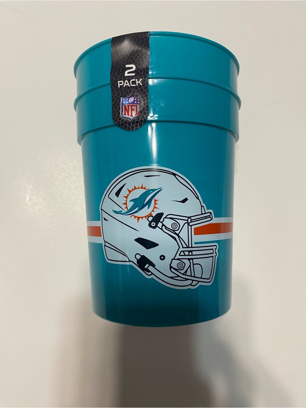 NFL Miami Dolphins Teal Cups 2-Pack